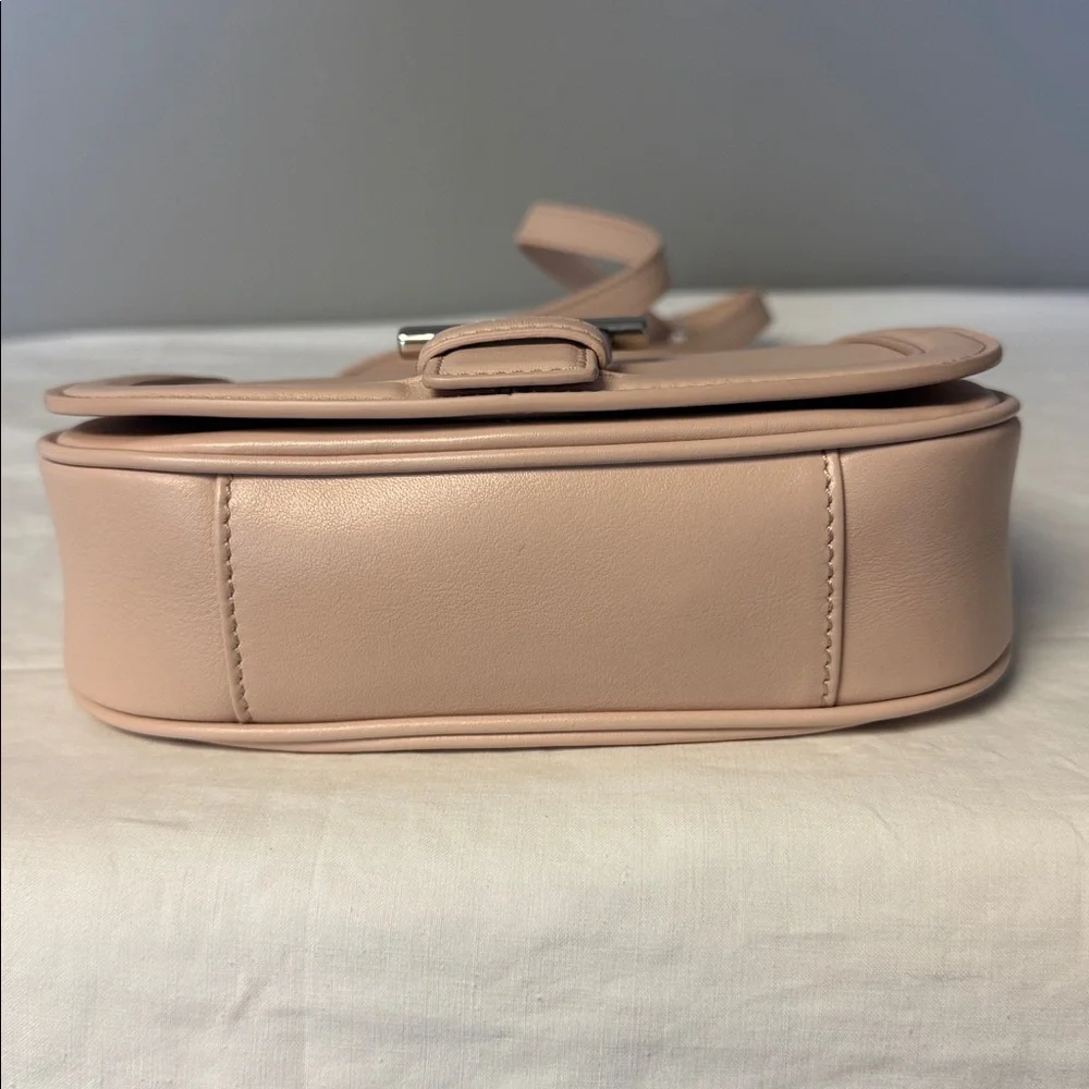McQueen Mini T-Bar Leather Shoulder Crossbody Bag – Blush Pink – NIB - Picture 6 of 11